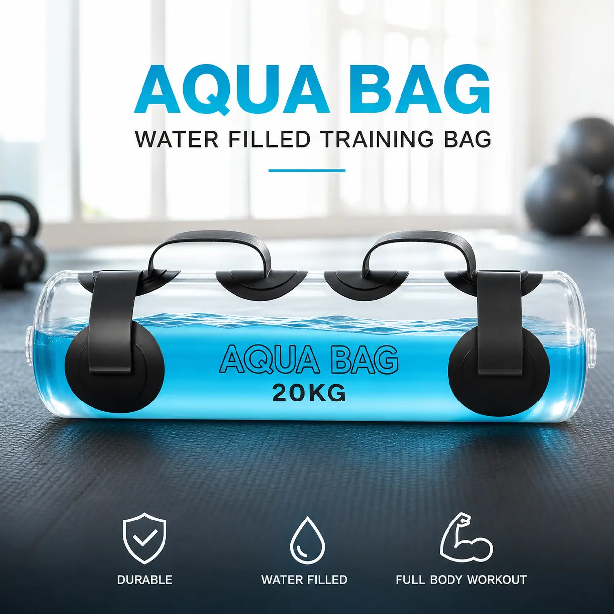 Fillable Aqua Fitness Bag Portable Strength Training Gear for Full Body Workout