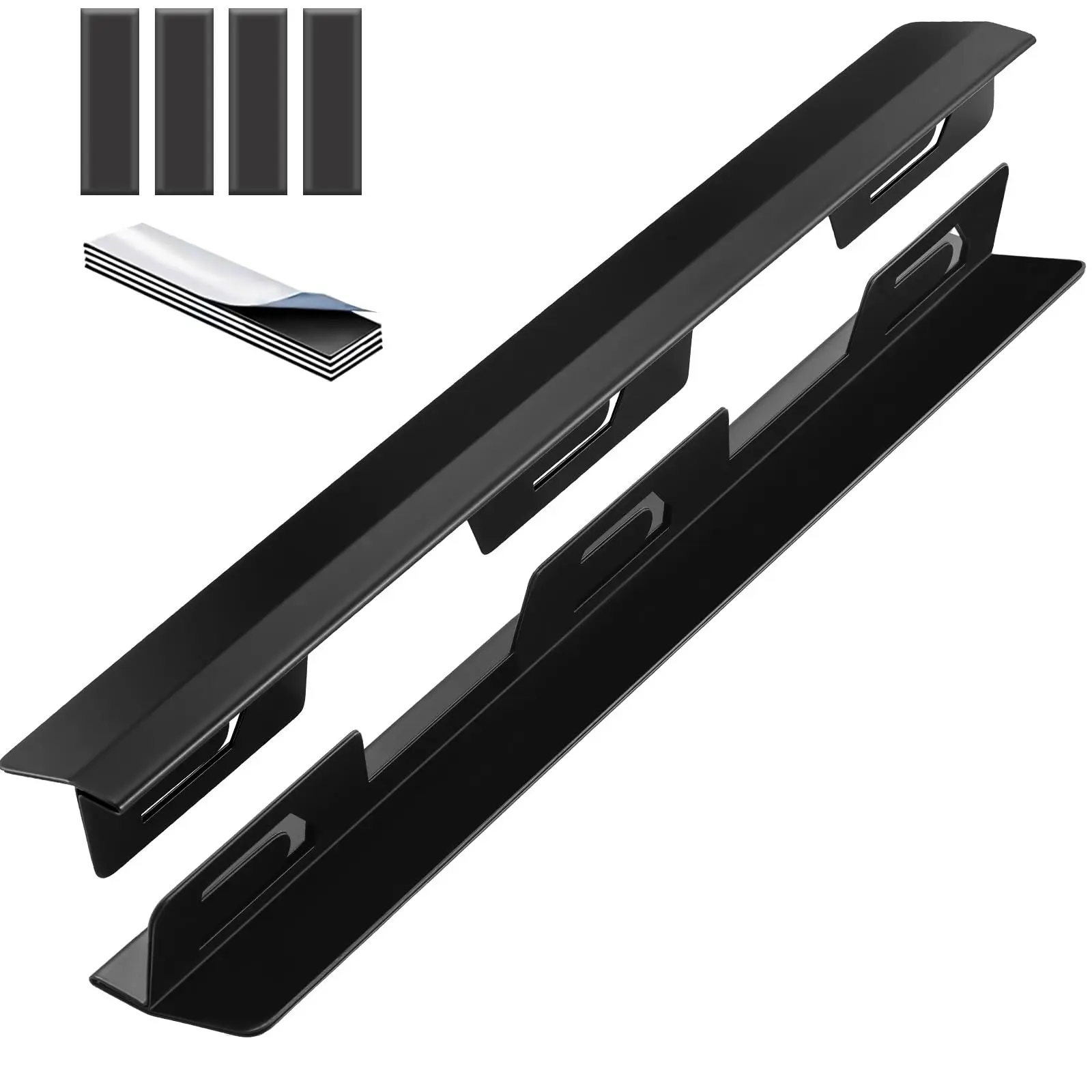 2PCS Adjustable Stainless Steel Kitchen Stove Gap Covers, 13.8"-27.6" Anti-Slip Non-Sharp Oven Gap Filler for Uneven Surfaces, Kitchen Household Products Counter Stove Guard Cooktop Trim Kit