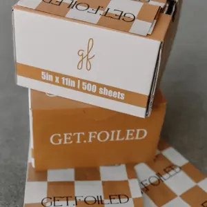 GET.FOILED Checkered Foils for Hairstylist - Set of 5x11 Inches - No Rip No Slip