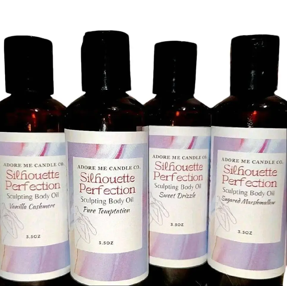 Silhouette perfection oil 3.5oz made with natural hydrating cold press oils Moisturizer with Hydrating Shea Butter Coco Butter for dry Skincare Body Firming Oil Moisturizing Body Oil Blend Nourishing Oil Scented Radiant