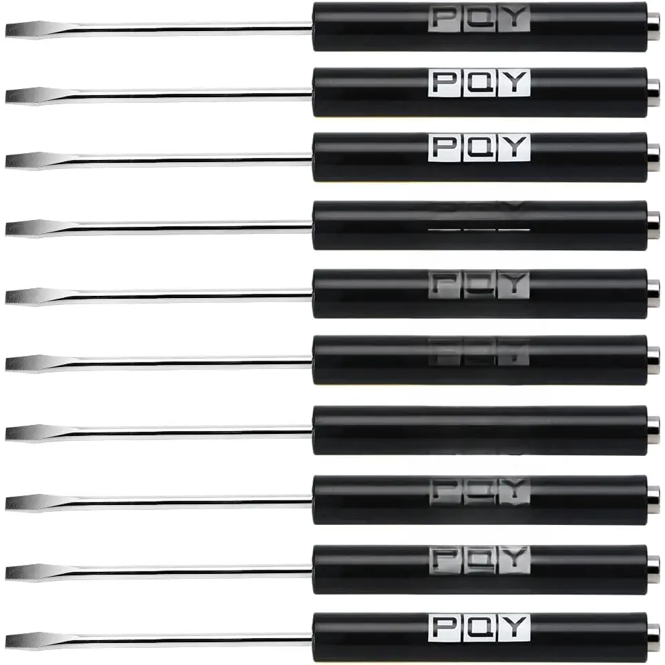 10 count Mini Tops And Pocket Clips Pocket    Slotted  (black)