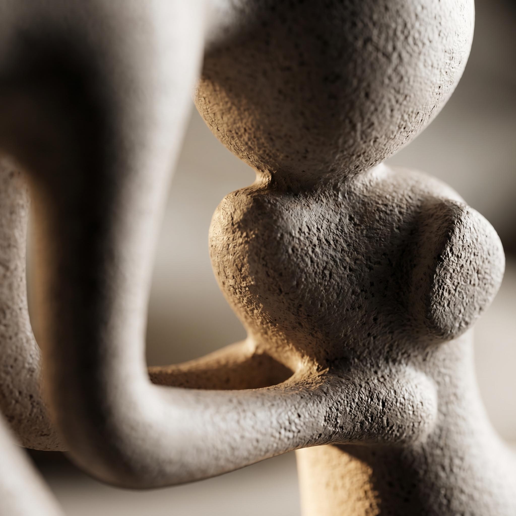 Modern human–dog bond sculpture, heartfelt pet memorial gift, handcrafted wooden-style decor, aesthetic minimalist statue, meaningful office desk display, anniversary decor for dog lovers