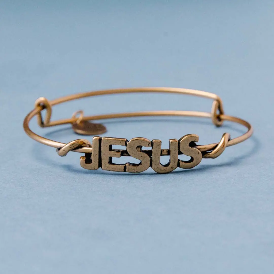 Jesus Symbol Wrap Expandable Bangle