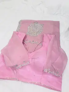 Soft Georgette Saree with Blouse