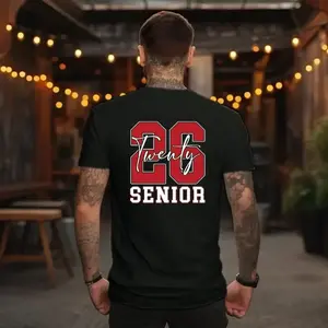 look Hoodie for 2026 Seniors with 'Twenty 26 Senior' Print Fabric Layer
