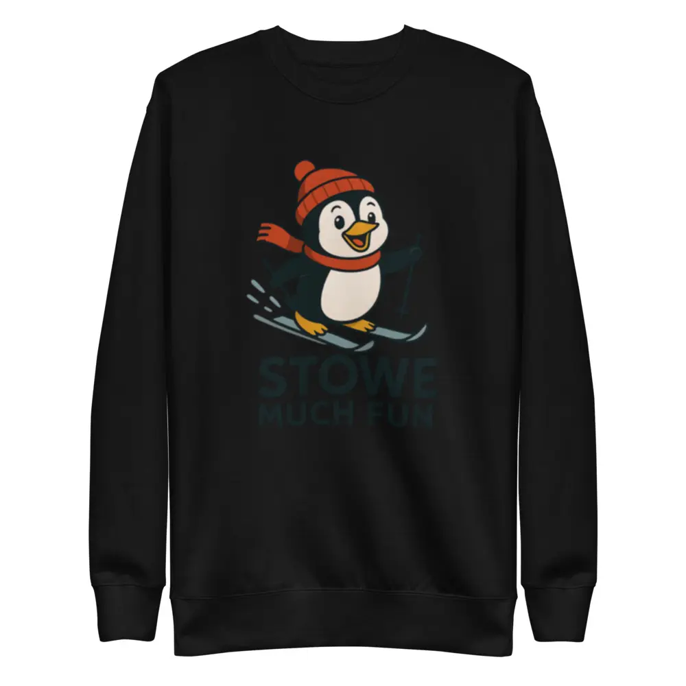 Stowe Much Fun Penguin Ski Sweatshirt