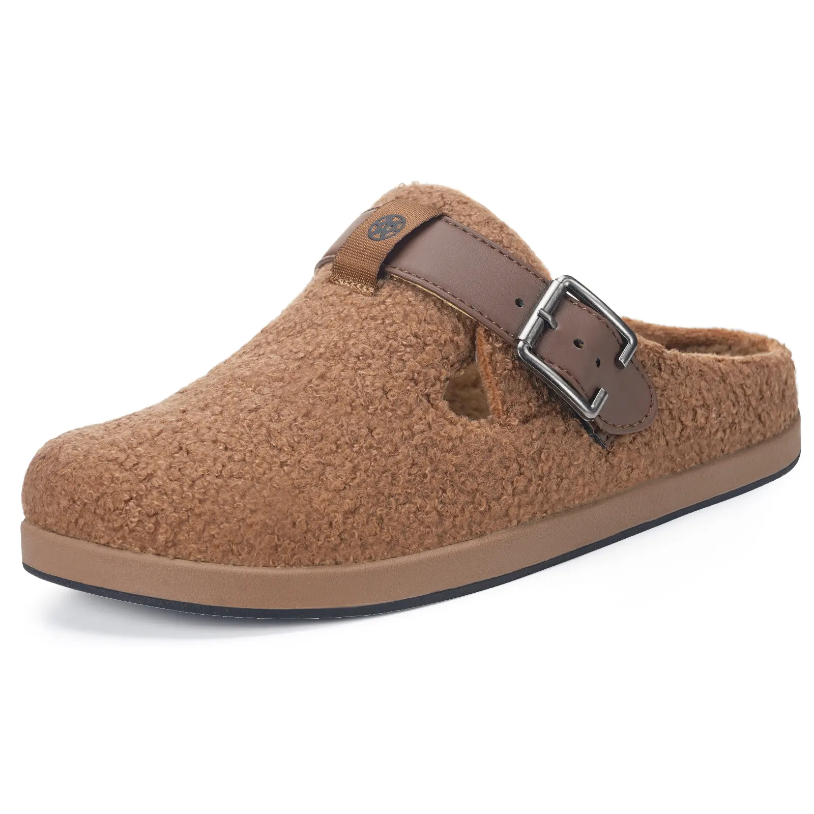 Orthopedic Arch Support Slippers for Women Men | Plantar Fasciitis Slippers,House Slippers with Arch Support,Fuzzy Warm Slippers,Fur Lined Clog Slippers,Adjustable Buckle