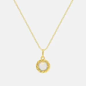 【770】“Celestial Opal Glow” Prism Glow Synthetic Opal Necklace– Elegant and Unique Accessory for Special Occasions or Modern Wear