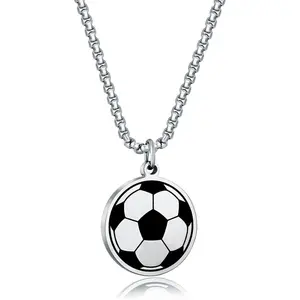 Baseball Basketball Football Soccer Rugby Hockey Athletes Cross Pendant Necklace for Women Men 24 Inch Adjustable Stainless Steel Chain I Can Do All Things on Back