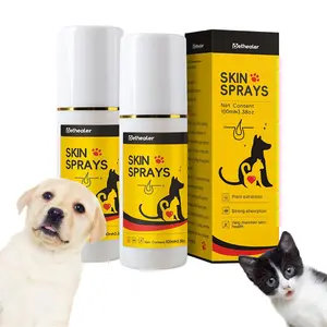 100ml*2Pcs Pet Skin anti itch relief Spray for Dogs and Cats Soothing Gentle Cleaning Softening Reducing Itching and Scratching