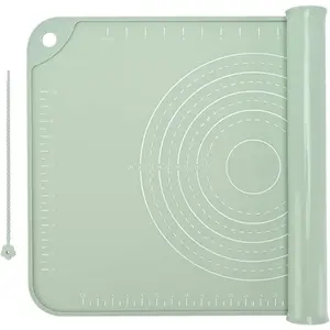 Pastry Mat 24"*16" Extra Thick Non Stick Baking Mat  Grade  Dough Rolling Bake Mat with Edge Heightening