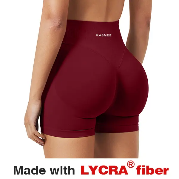 Women's High Rise Seamless Lycra Sports Shorts - High Stretch, Butt Lifting, Quick Dry, Solid Design - Gym Fitness Wear for Women in Sports, s