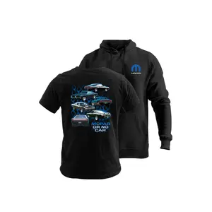 Mopar Muscle Car Graphic T-Shirt Hoodie, Retro Mopar Classics T-Shirt Hoodie, Soft Cotton Blend T-Shirt Hoodie, Mopar Or No Car Design 2 Sides Apparel for Men and Women, Classic Mopar Fan Gift
