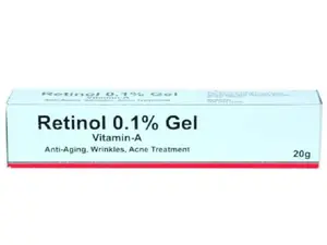 Retinol Gel 0.1 Vitamin A Repairs Fine Lines & Wrinkles, Scar Treatment, Age and Sun Spots, Anti-Aging Formula , 20 Grams