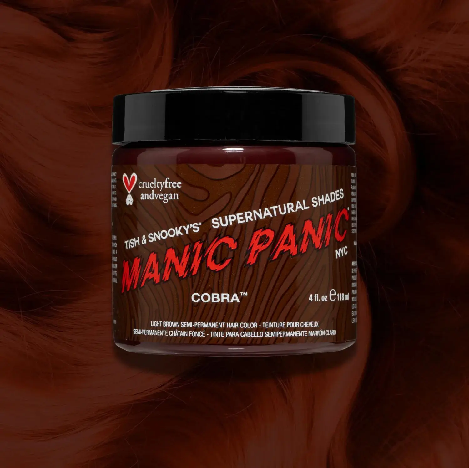 Cobra™ - Supernaturals - Classic High Voltage® Light Cocoa Brown Semi-Permanent Hair Dye