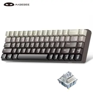 MageGee Portable 60% Mechanical Gaming Keyboard, Hot Swappable Keyboard, RGB Backlit Compact 68 Keys Mini Wired Keyboard for Windows Laptop PC