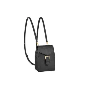 Louis Vuitton Tiny Embossed Soft Grain Leather Backpack for Women, Black