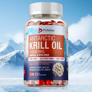 Pslalae - Antarctic Krill Oil Premium Supplement - Suitable for All Ages - 1000 mg per capsule - Heart and Joint Health - Two Month Supply
