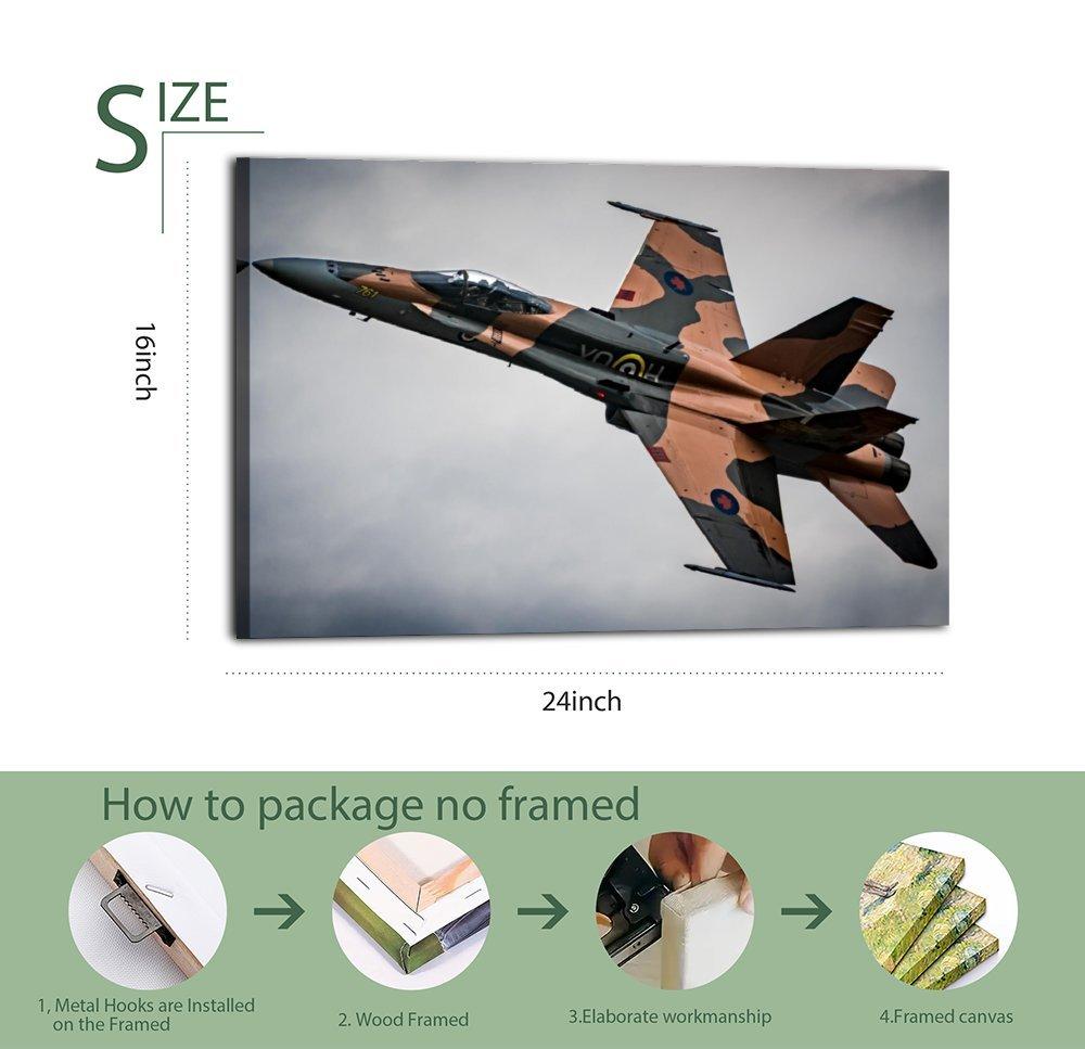 Military Fighter Poster CF-18 Hornet Poster Decorative Painting Canvas Wall Art Picture Print Modern Family Bedroom Decor