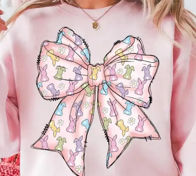 Easter Bow DTF Transfers - THIS IS NOT A SHIRT