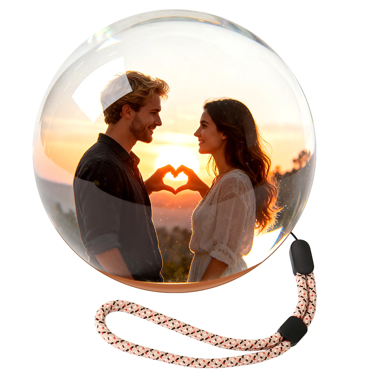 2.7-inch Crystal Ball Digital Photo Album, Electronic Screen Sphere with DIY Video Display, Customizable Gift for Couples, Adults, Windows Compatibility (Phones & Electronics Audio & Video Accessory)