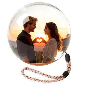 2.7" Crystal Ball Digital Photo Album  Electronic ball– DIY Video Display Sphere – Customizable Gift with Electronic Screen – Great for Couples, Pets, Memories