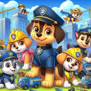 5D DIY Full Diamond Round Drill Painting - Diamond Painting Kit Cartoon Dog Mosaic Canvas DIY Wall Art, Home Wall Decoration