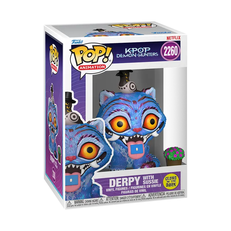 Funko Pop! Animation Kpop Demon Hunters Derpy (Glow) GITD With Protector