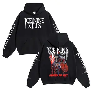 Ice Nine Kills Band Merch Unisex Pure Cotton Graphic Hoodie - Retro Casual Streetwear, Soft Warm Pullover, Durable Machine-Washable, Comfortable Gift for Men & Women