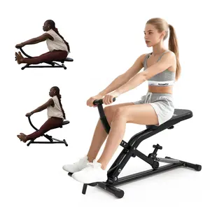 RELIFE REBUILD YOUR LIFE Squat Machine Leg Exercise Machine Rowing Machine for Glutes Thighs Ab Full Body Workout Adjustable Resistance 330lb Capacity