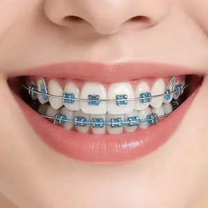 Metal Teeth Chain with Hook, Fashion Dental Model Teaching Material, Elegant Dental Decoration Set, Perfect for Casual and Party