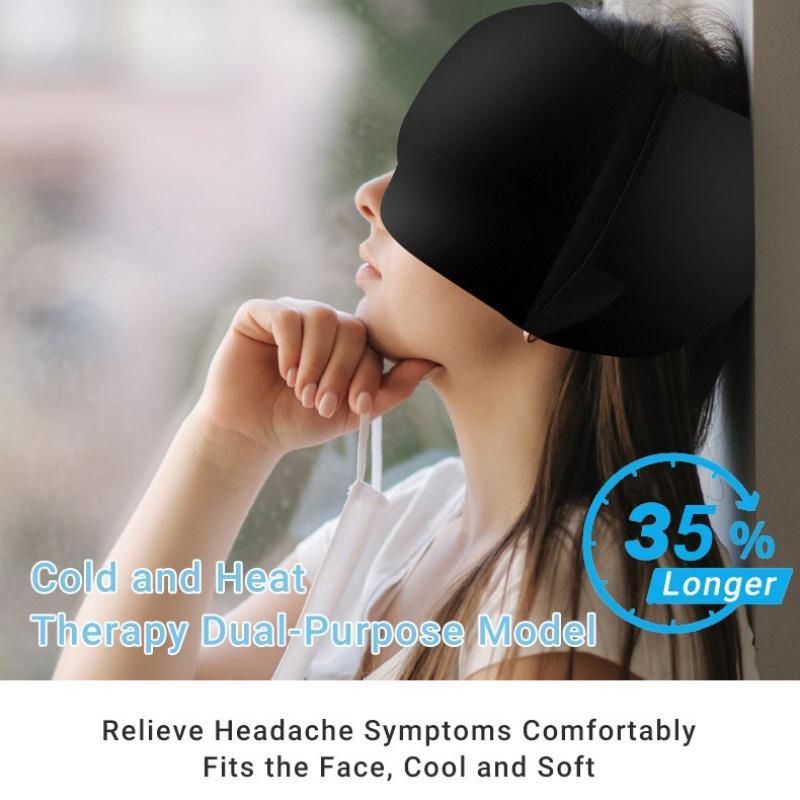 Gel Cold Compress Mask Cooling Cold Compress Head Cover Reusable Gel ...