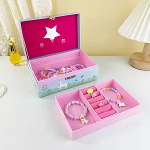 1pc Unicorn Pattern Arch-Shaped Storage Gift Box, Jewelry Organizer for Bracelets Earrings, Home Decor, Ideal for Valentine's Day Birthday Anniversary Mother's Day Christmas Gift Wrapping