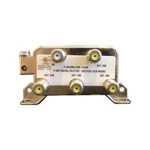 Extreme Broadband BDS104VF 4-Way Digital Vertical Mount Coaxial Splitter