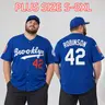 Plus Size Men's Exquisite Embroidered Baseball Jersey S-8XL Short Sleeve Athletic Top with Embroidered Flair, Training Match Shirt, Pro Polish via Exquisite Embroidery, for Field to Gym Use
