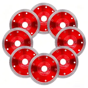 4.5" Diamond Blade for Angle Grinder & Tile Cutter, 10Pcs Super Thin Indestructible Disc for Smooth Cutting Stone & Concrete