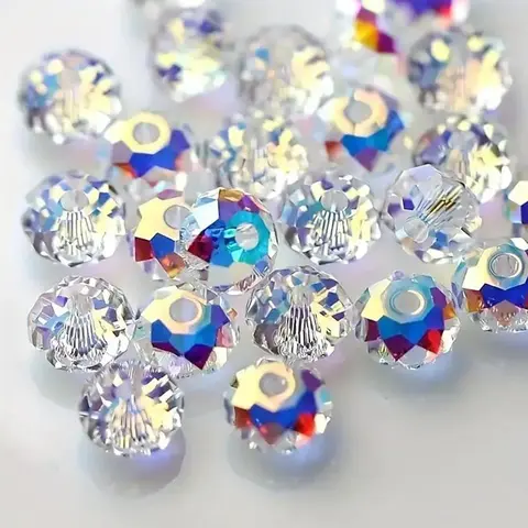 80/60/50pcs 6/8/10mm Premium Drilled Loose Beads - Ultra Sparkling Crystal-Like Glass Beads for DIY Jewelry Making, Beads for Crafts, Diy Jewelry Decoration, Special Bracelets & Necklaces Craft Supplies, DIY Mix Beads, Diy Beading Accessories