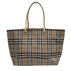 Pre-owned BURBERRY Nylon Tote Bags Leather Tote Bag