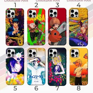 Denji x Reze Chainsaw Man phone case, Makima Aki Hayakawa Chainsaw Man Tough Case cover for iP 17 16 15 14 13 12 plus pro max SS24,25 Ultra, Gift for Anime Lovers