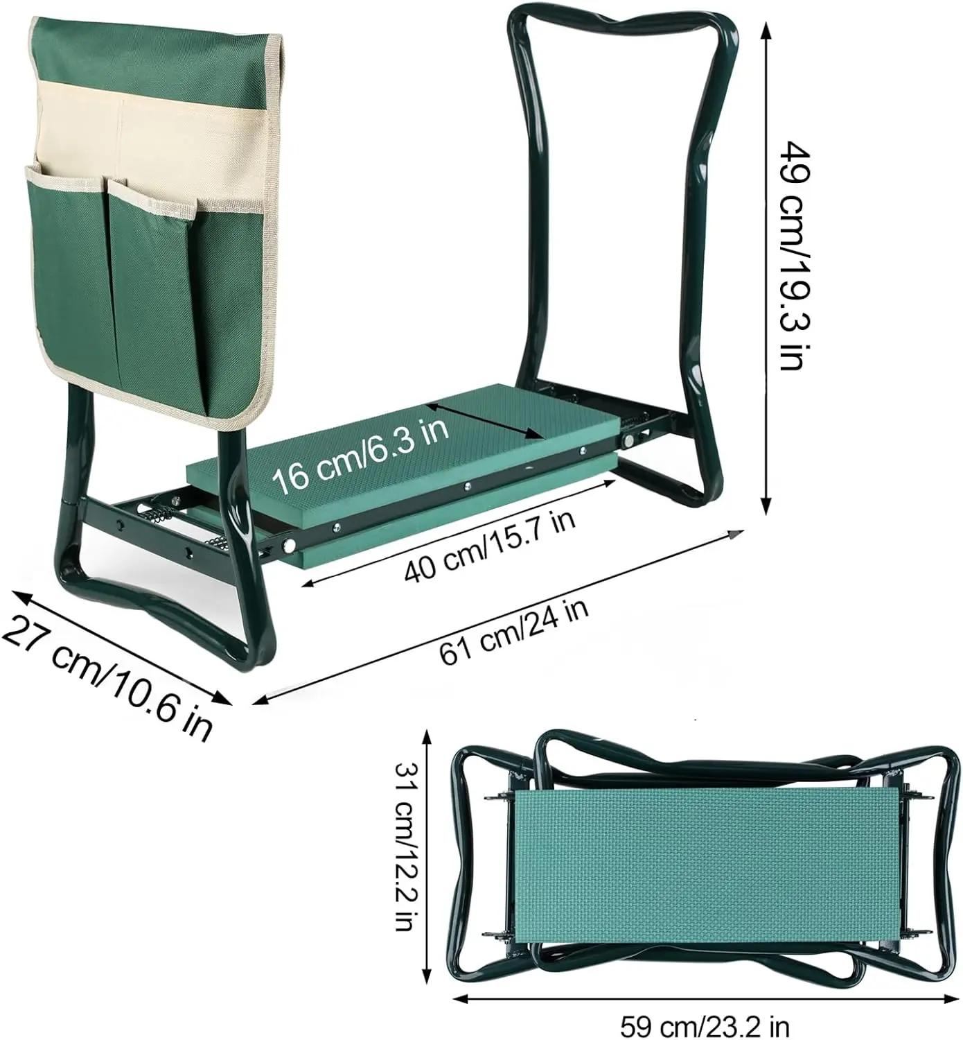 Garden kneeler folding instructions