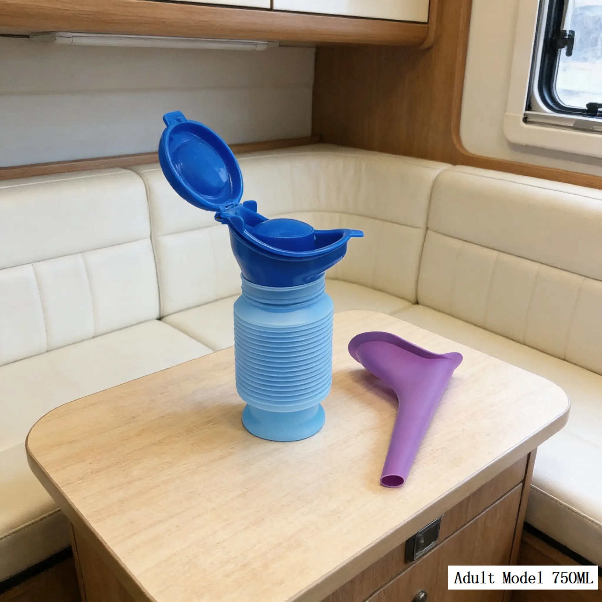 Portable Outdoor Women's Urinal, Silicone Leak-Proof Portable Toilet, Emergency Car Toilet, Easy to Clean Camping Urinal, Travel Potty, Camping Supplies, Camping Equipment, Camping Gear