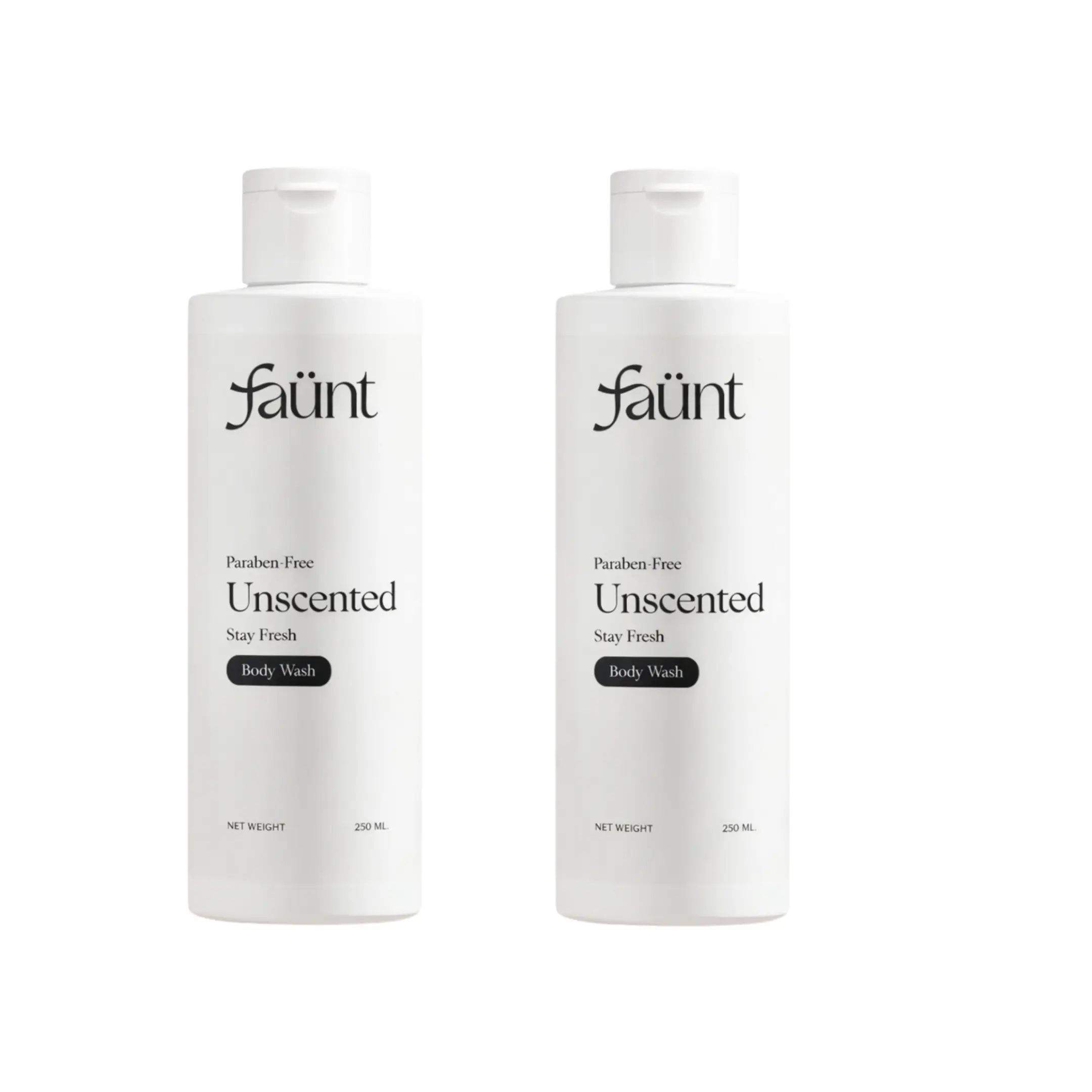 Faunt Acidified Body Wash -Pack of 2, Powered By Mandelic Acid - Moisturizing Formula