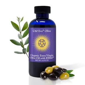 C60 EVO Organic Olive Oil - Pure C60 ESS60 Supports Joint Pain, Flexibility, Energy, Immunity - Great Sleep Aid