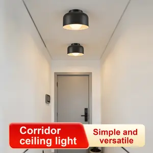 Industrial Semi Gloss Black Ceiling Light Light Fixture Country Barn Design Semi Recessed Ceiling Light for Kitchen Dining Hall Hallway Porch Foyer Entrance Laundry Room