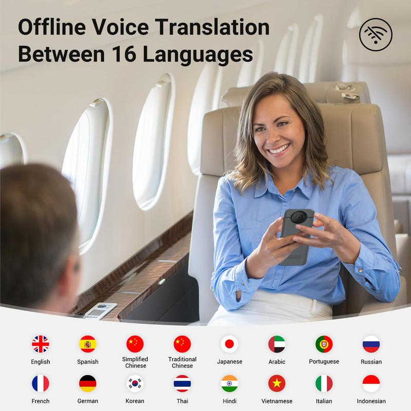 2025 Must - Have! Exsulity W10S - AI - Powered, WiFi - Free Translator Device Instant Translator for 144 Languages and Accents AI Electronic Foreign Language Translators