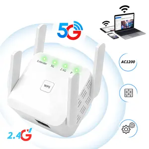 2026 Dual Band WiFi Extender,1200Mbps,5GHz/2.4GHz WiFi Signal Booster,Covers 10,000 sq. ft & 50 Devices,Repeater with Ethernet Port for Home/Office,Quick Setup,Game Essentials,Gifts