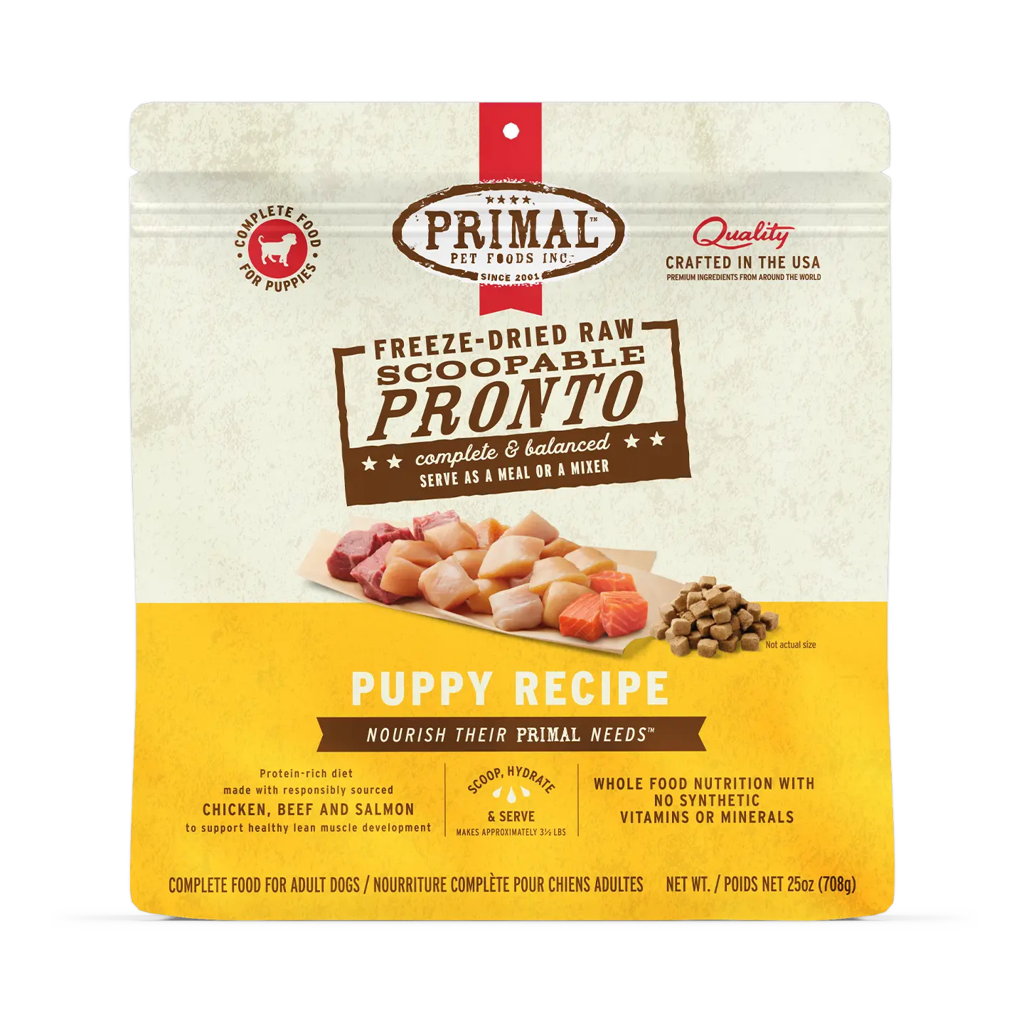 Freeze-Dried Raw Scoopable Pronto Dog Food - Puppy Recipe