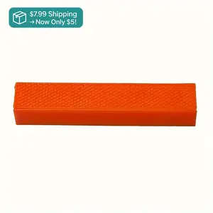 Magnetic Bench Vise Jaw Protector Strip – 6-Inch Flat Weave, Durable Orange PP Material, Non-Slip Grip, Reusable Soft Jaw Pads for Clamp, Woodworking, Metalworking, Garage, Workshop Tools