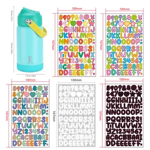 【Yawbay】Christmas Gift for Kids: 12oz Insulated Water Bottle, Leakproof Straw Lid & Silicone Handle, Stainless Steel Vacuum Tumbler with Non-Slip Base, BPA-Free Splashproof School Bottle Drinkware Flasks Bottled Mug Portable Halloween Glowing Pumpkin Cup