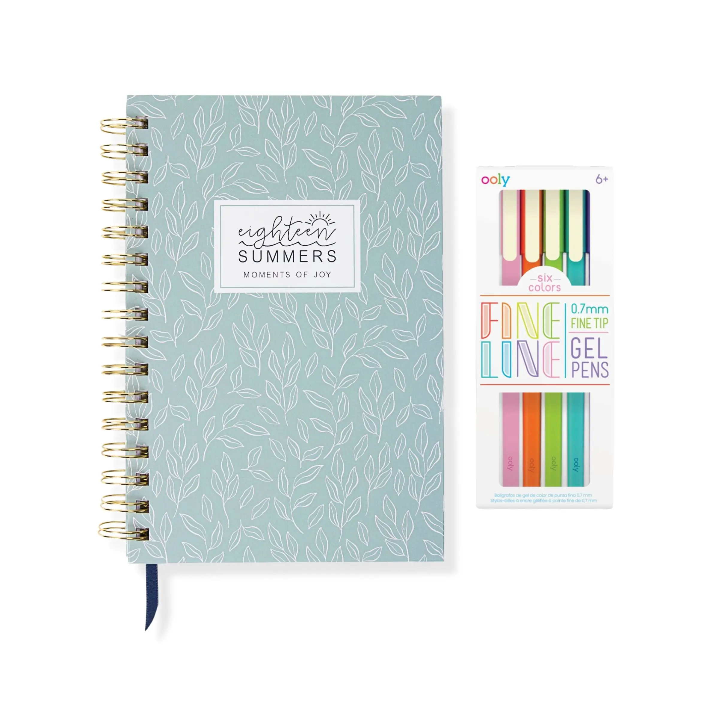 BUNDLE - Sage Green Moments of Joy Journal + Gel Pens